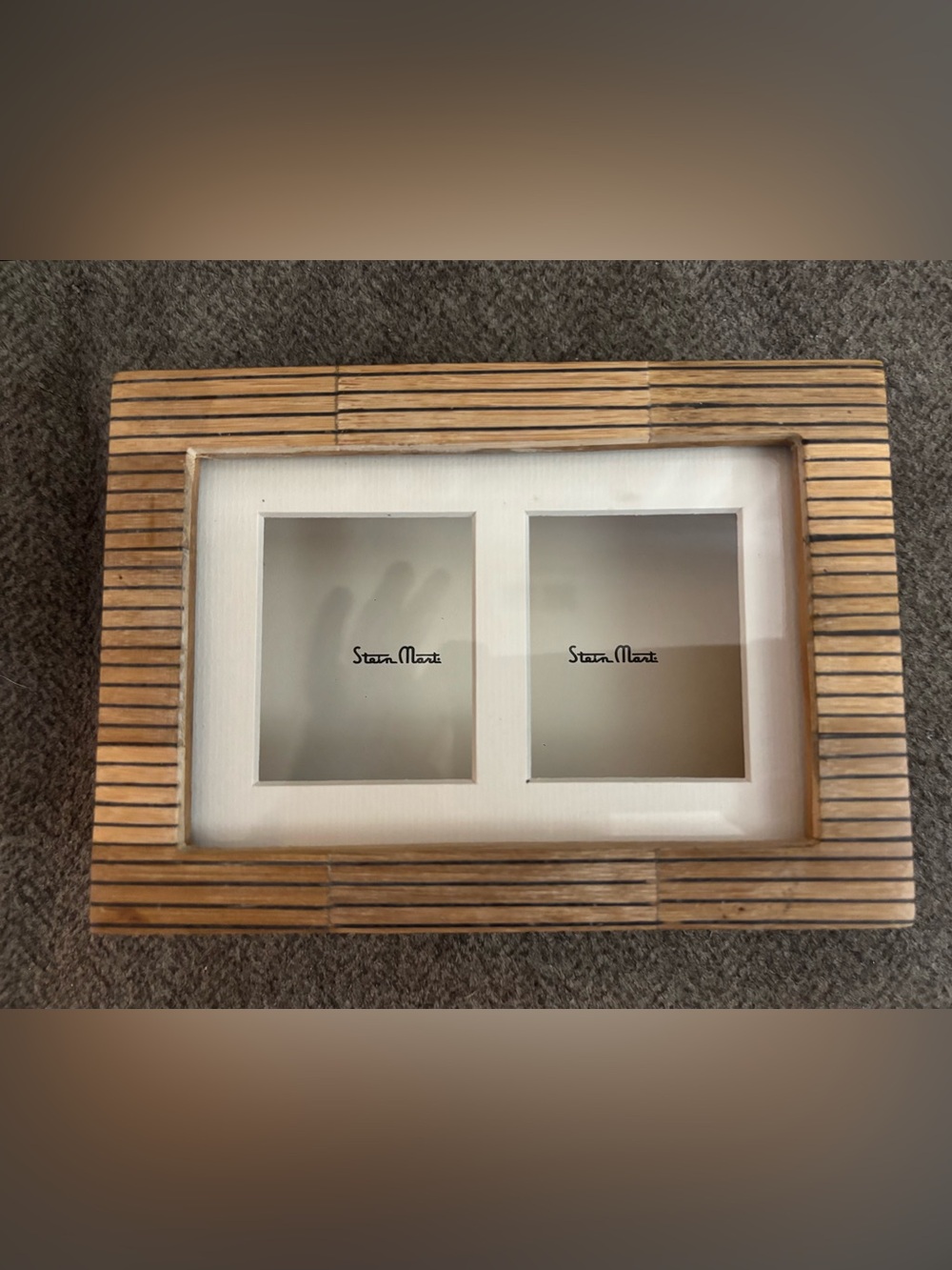 Stein Matt Wooden Box Trinkets 5x7 Window Two Treasures Planks Light Wood